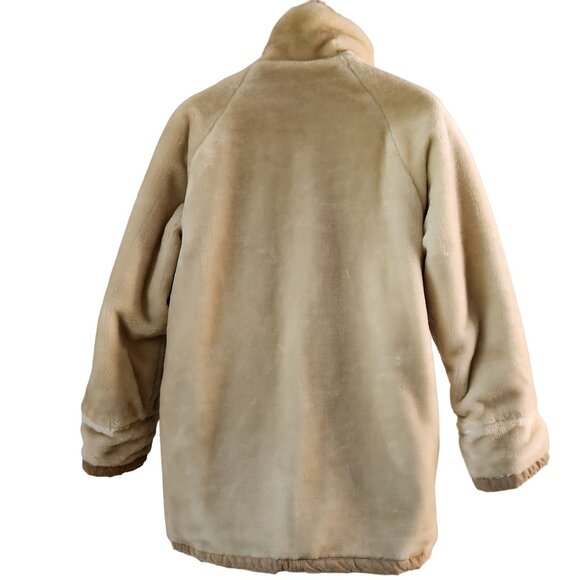 1970s JLC Leather Suede Shearling Reversible Coat Small Brown Tan Marlboro Man - Picture 5 of 9